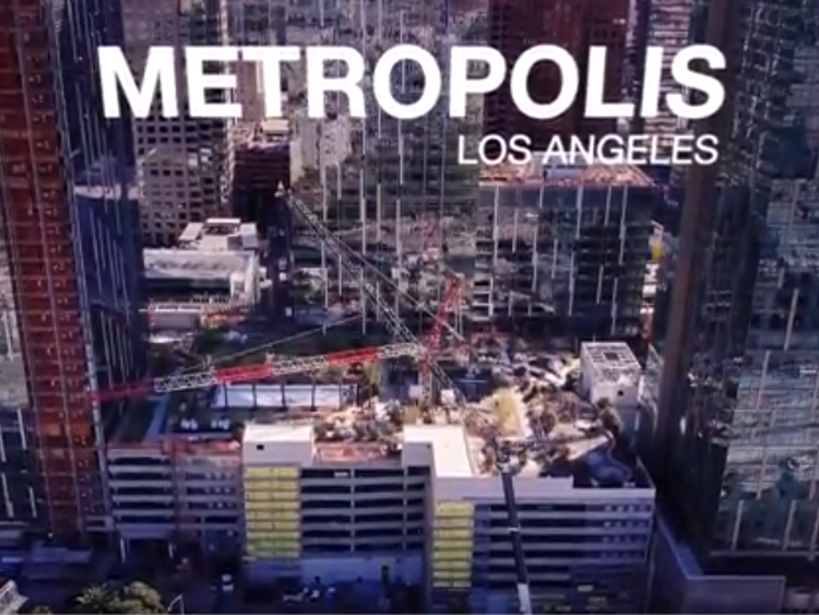 Thea at Metropolis Crane Dismantle Downtown LA